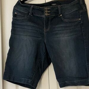 Torrid Denim Bermuda Jegging  Shorts